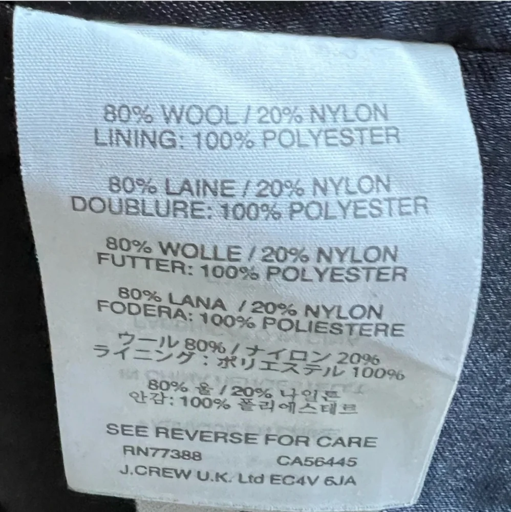 J. Crew Melton Wool Navy Blue Pea Coat With Toogle Front And Hood Size 00 - Picture 10 of 11